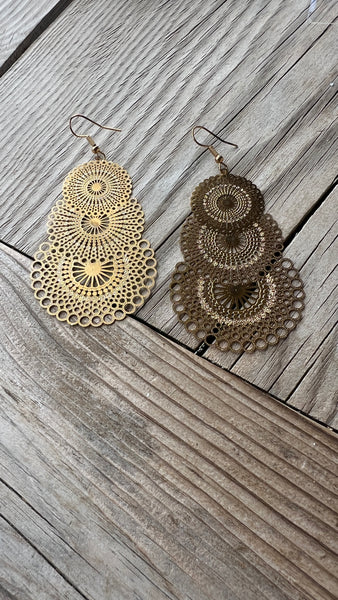 PENDIENTES TRIPLE FILIGRANA