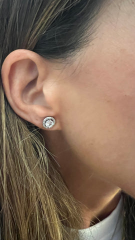 PENDIENTES ROSETÓN CIRCONITAS