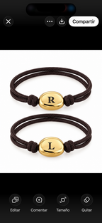 PULSERA PEPITA INICIAL GRABADA