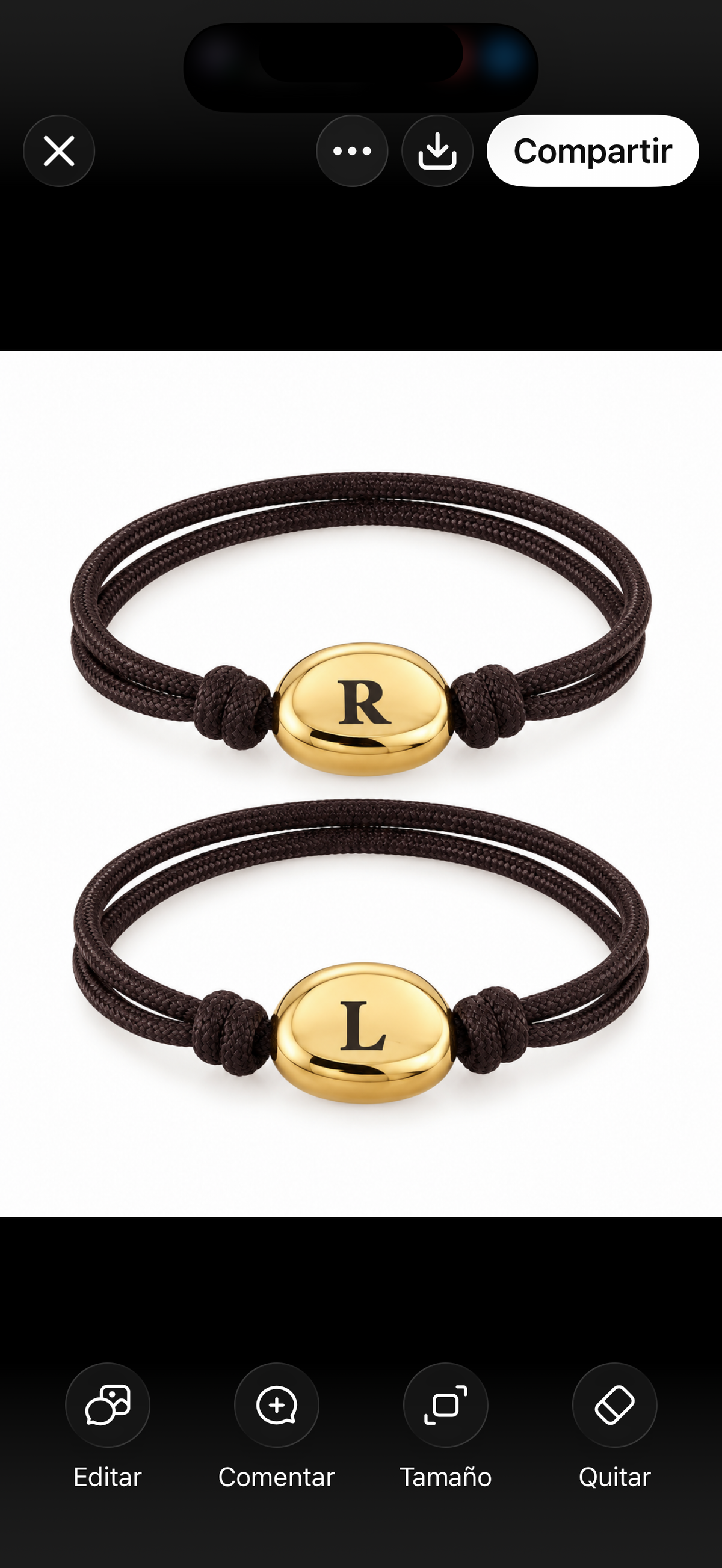 PULSERA PEPITA INICIAL GRABADA