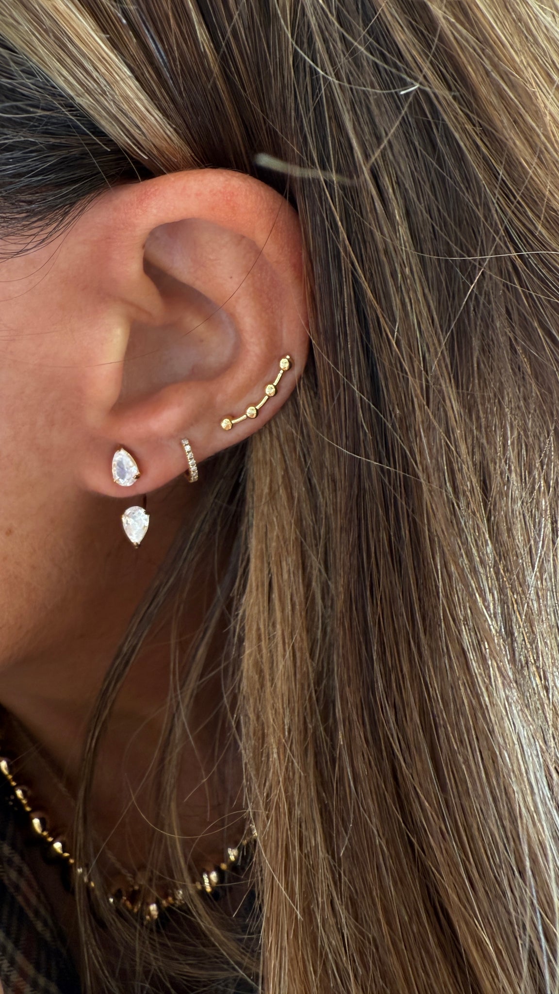 PENDIENTE DOBLE LÁGRIMA