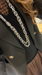 COLLAR LARGO ROUSE PLATA MATE