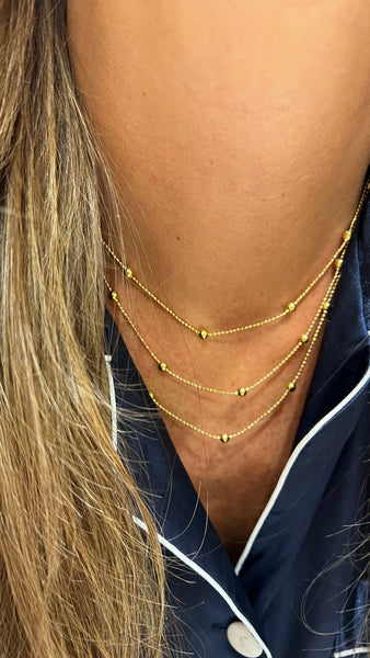 COLLAR TRIPLE CADENITA