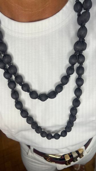 COLLAR LARGO BOLAS FORRADAS