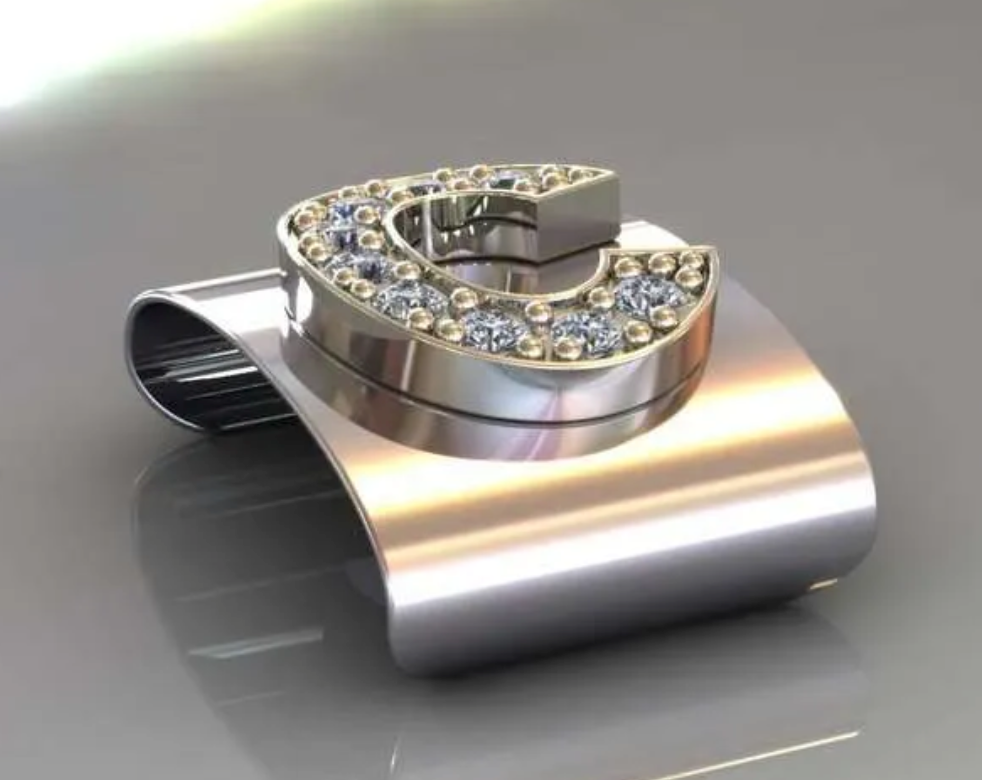 CLIP CON DIAMANTES - CORREA OYSTER