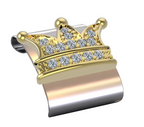 CLIP CON DIAMANTES - CORREA OYSTER