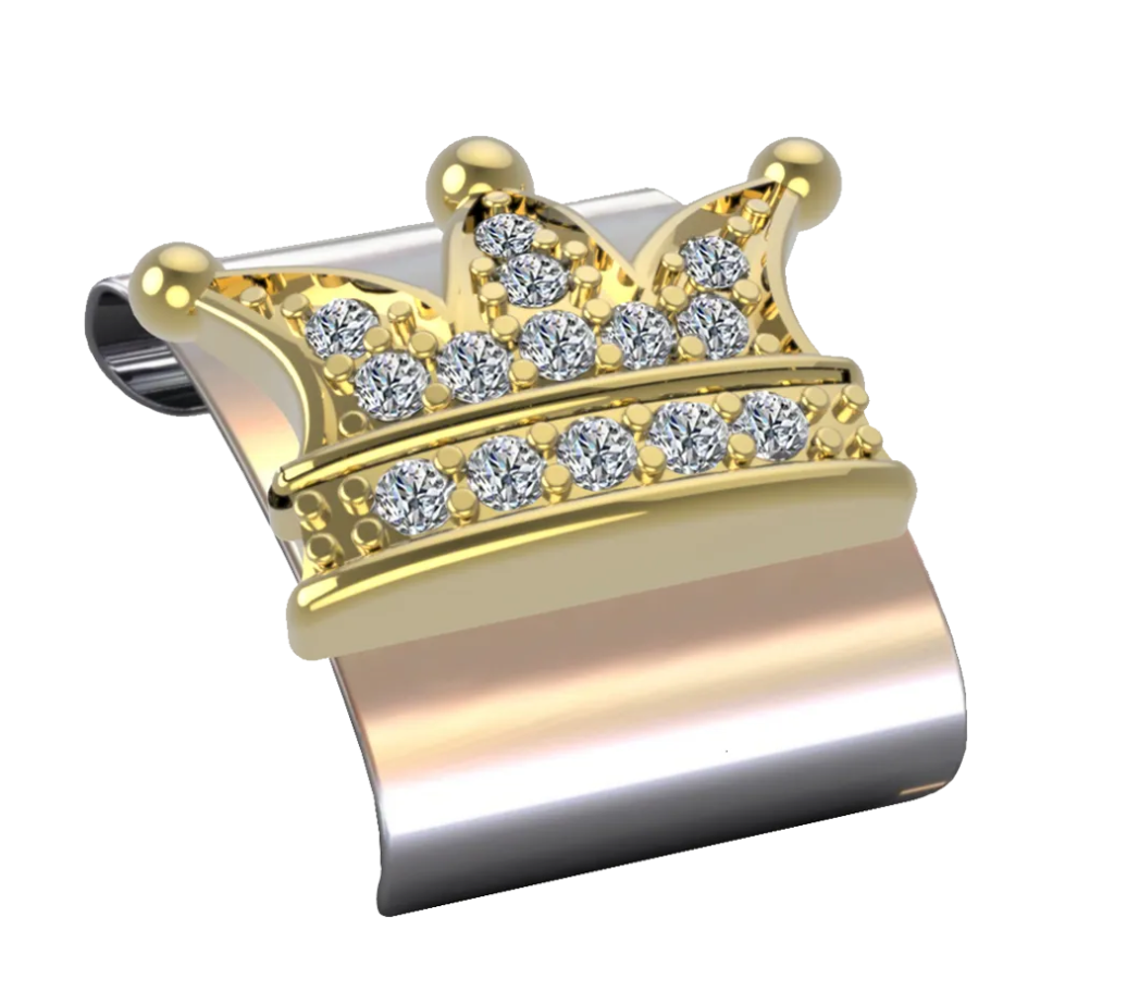 CLIP CON DIAMANTES - CORREA OYSTER