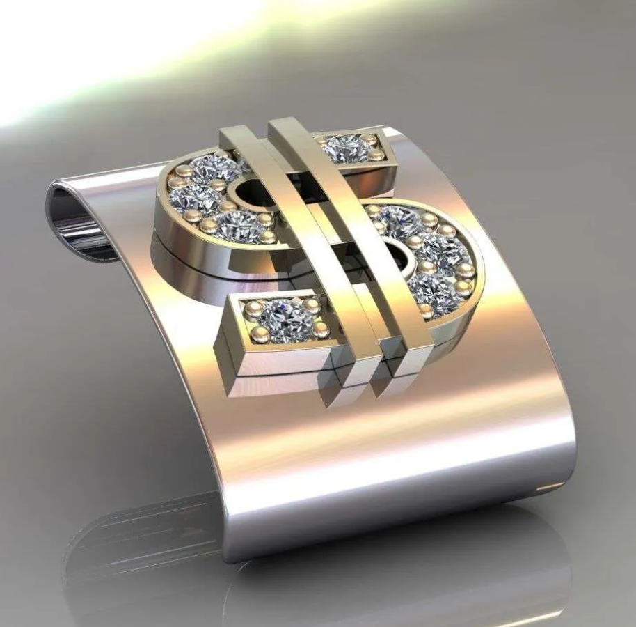 CLIP CON DIAMANTES - CORREA OYSTER