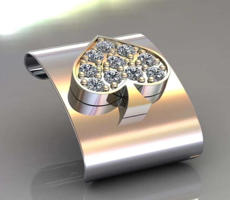 CLIP CON DIAMANTES - CORREA OYSTER