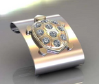 CLIP CON DIAMANTES - CORREA OYSTER
