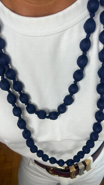 COLLAR LARGO BOLAS FORRADAS
