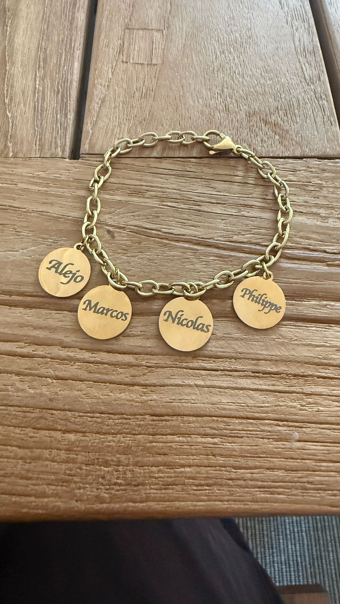 PULSERA CON CHAPA GRABADA