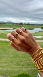 ANILLOS FINOS CON PIEDRA DE COLOR