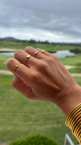 ANILLOS FINOS DORADOS