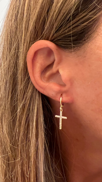 PENDIENTES CRUZ CIRCONITAS