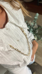COLLAR LARGO ROUSE DORADO