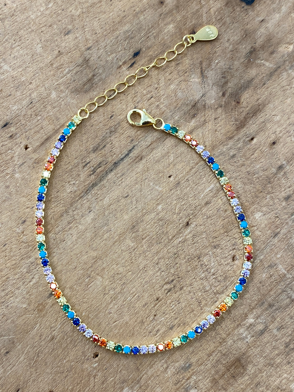 PULSERA RIVIERE DE CIRCONITAS EN PLATA DE LEY