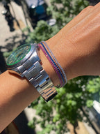 PULSERA RIVIERE DE CIRCONITAS EN PLATA DE LEY