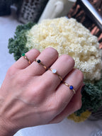 ANILLOS FINOS CON PIEDRA DE COLOR