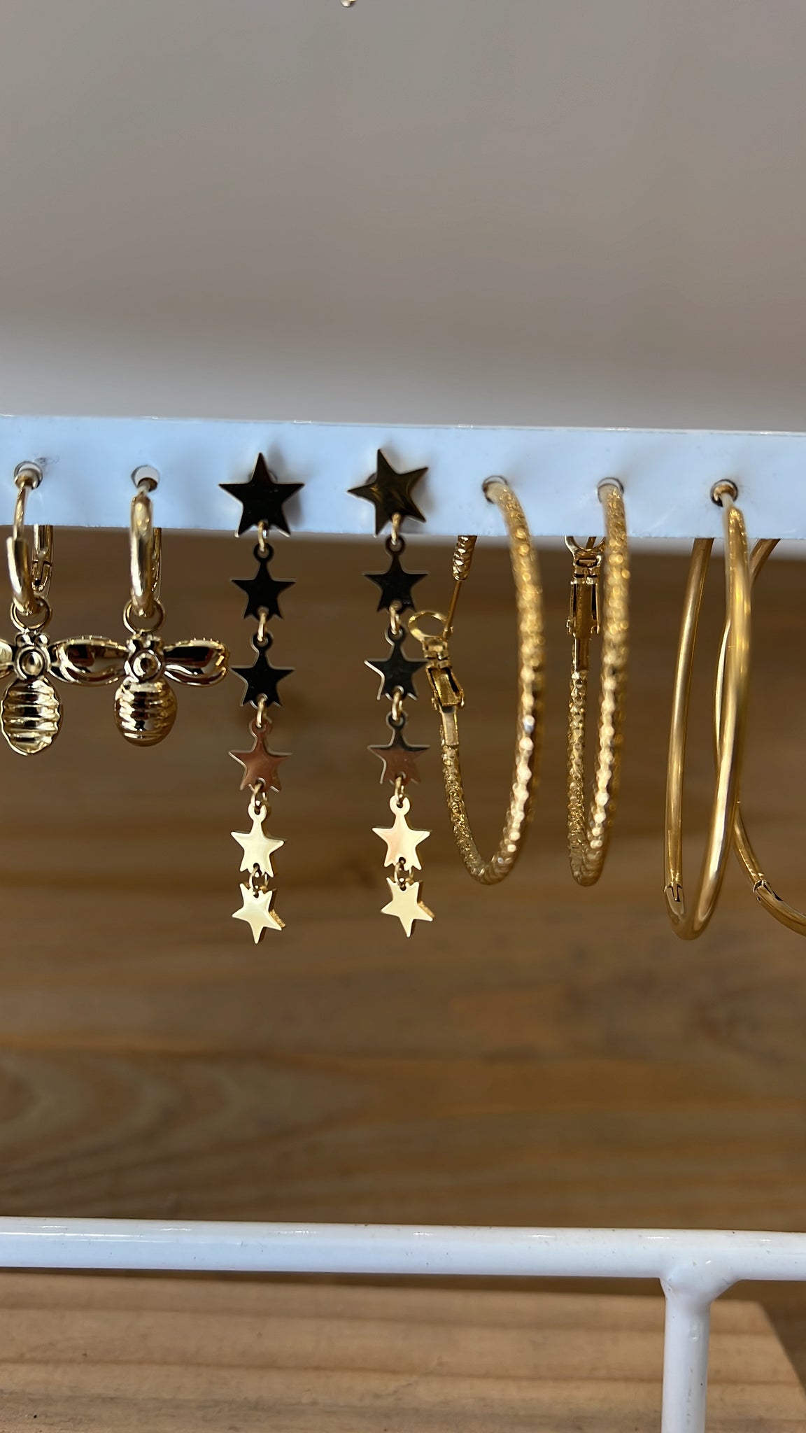 PENDIENTES LARGOS ESTRELLITAS
