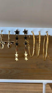 PENDIENTES LARGOS ESTRELLITAS