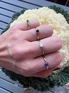 ANILLOS FINOS CON PIEDRA DE COLOR
