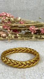 PULSERA TRENZA PAN DE ORO, COBRE O PLATA