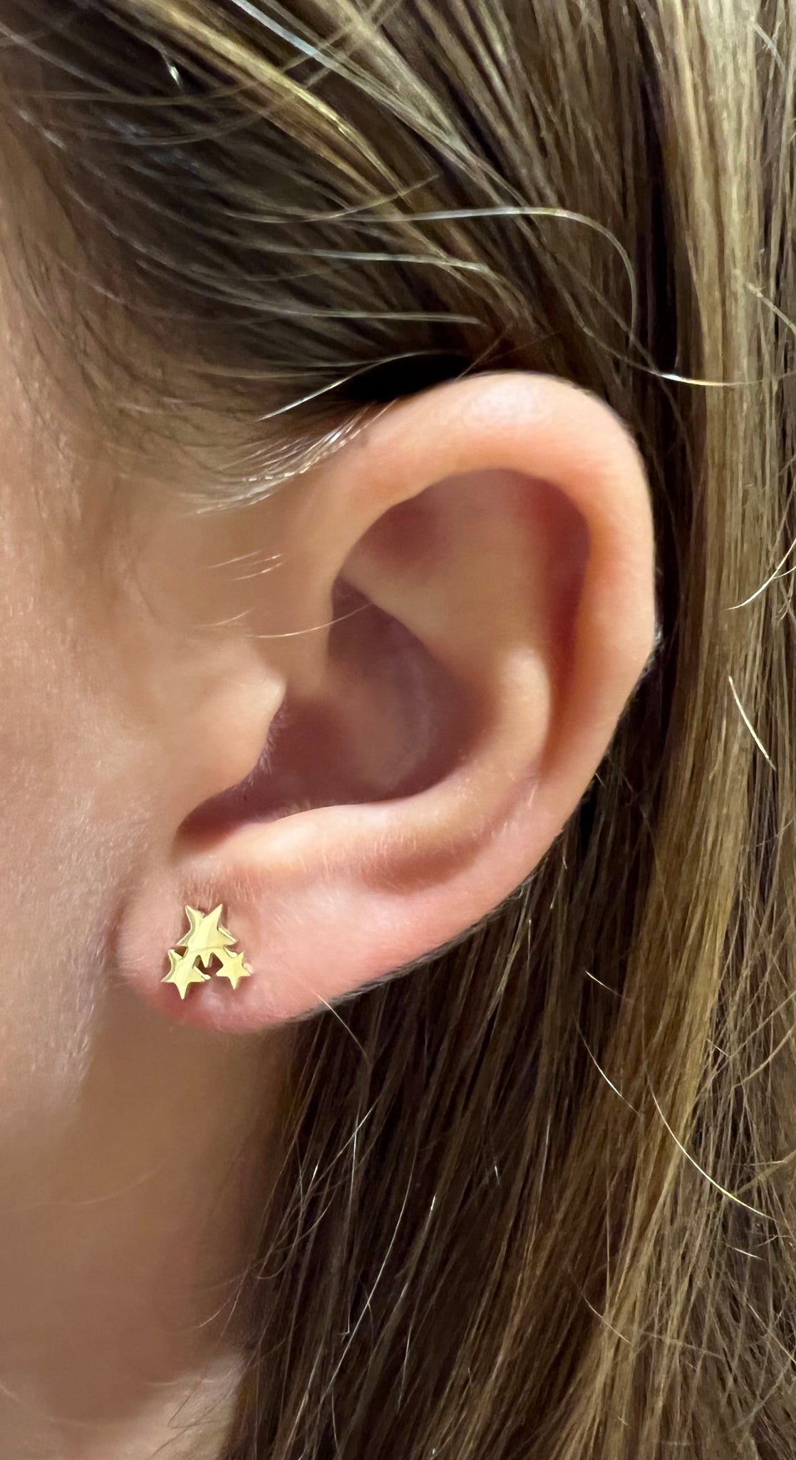 PENDIENTES TRIPLE ESTRELLA