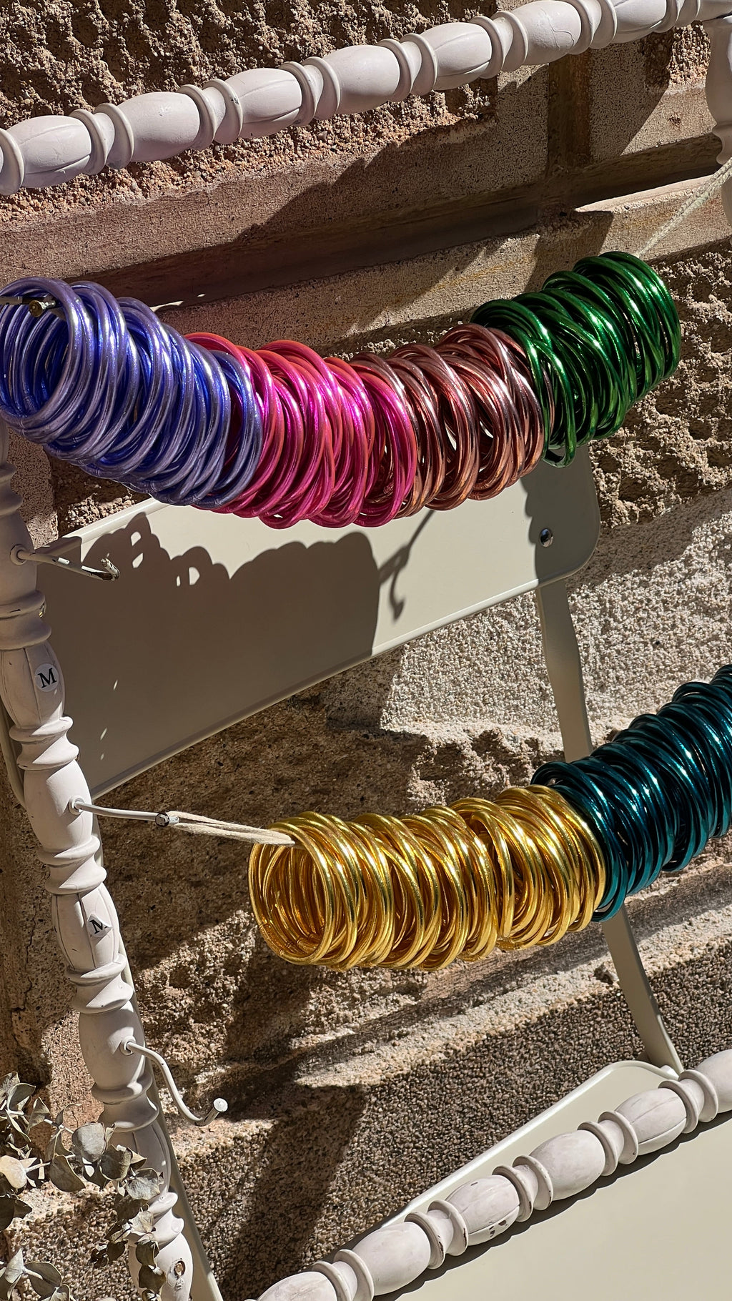 PULSERAS PAN DE ORO DE COLORES