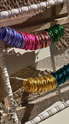 PULSERAS PAN DE ORO DE COLORES