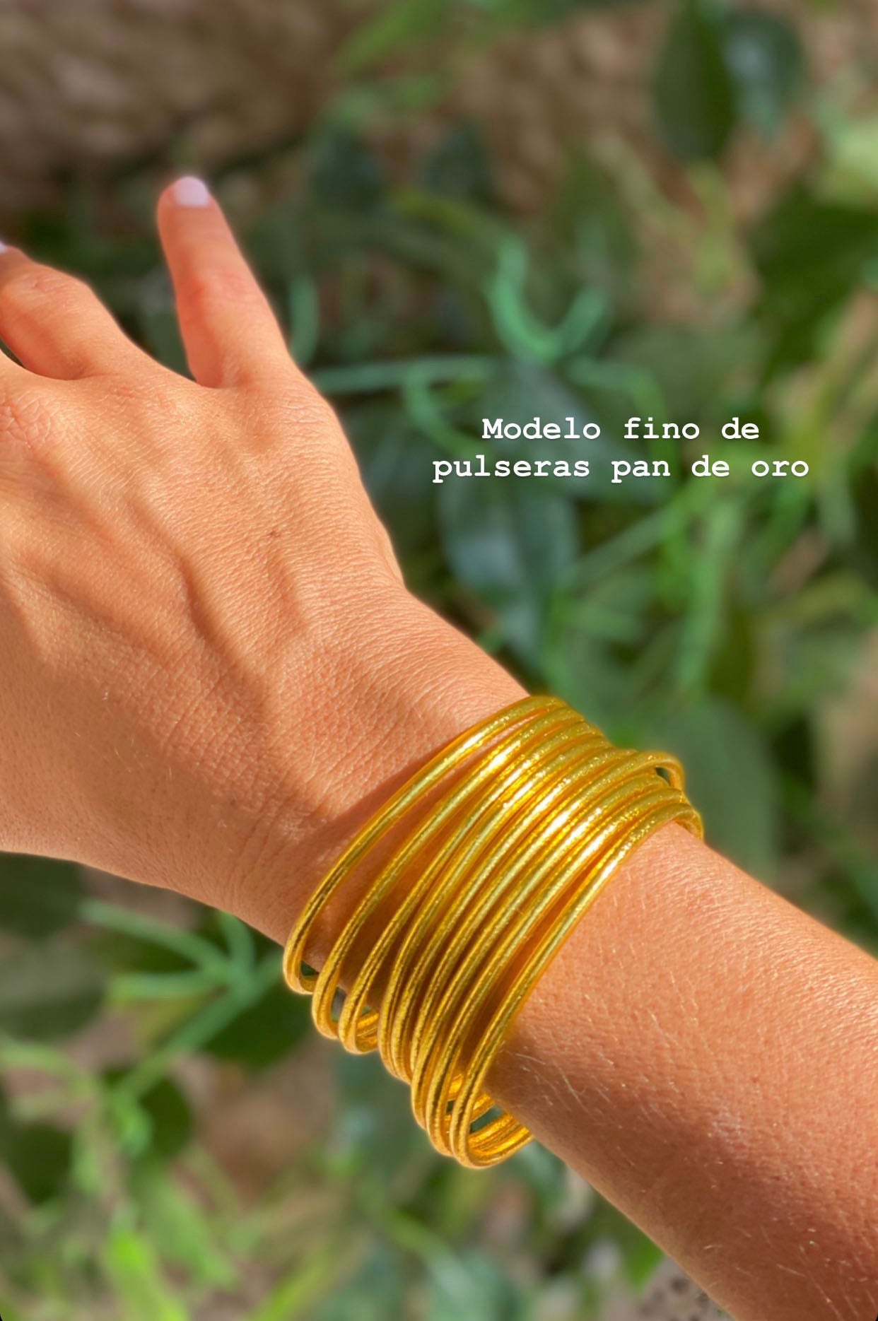 PULSERA PAN DE ORO FINA