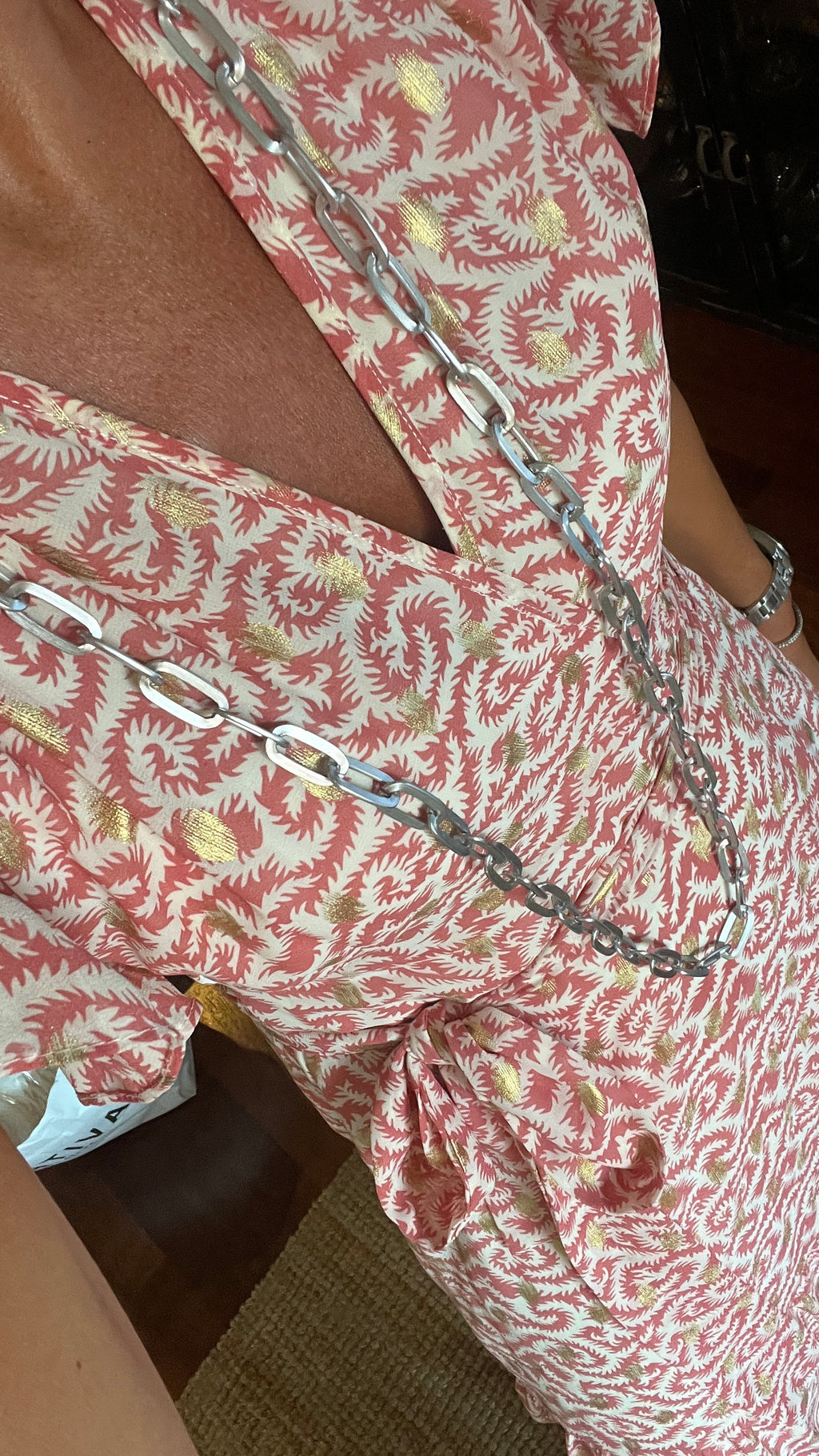 COLLAR LARGO ROUSE PLATA MATE