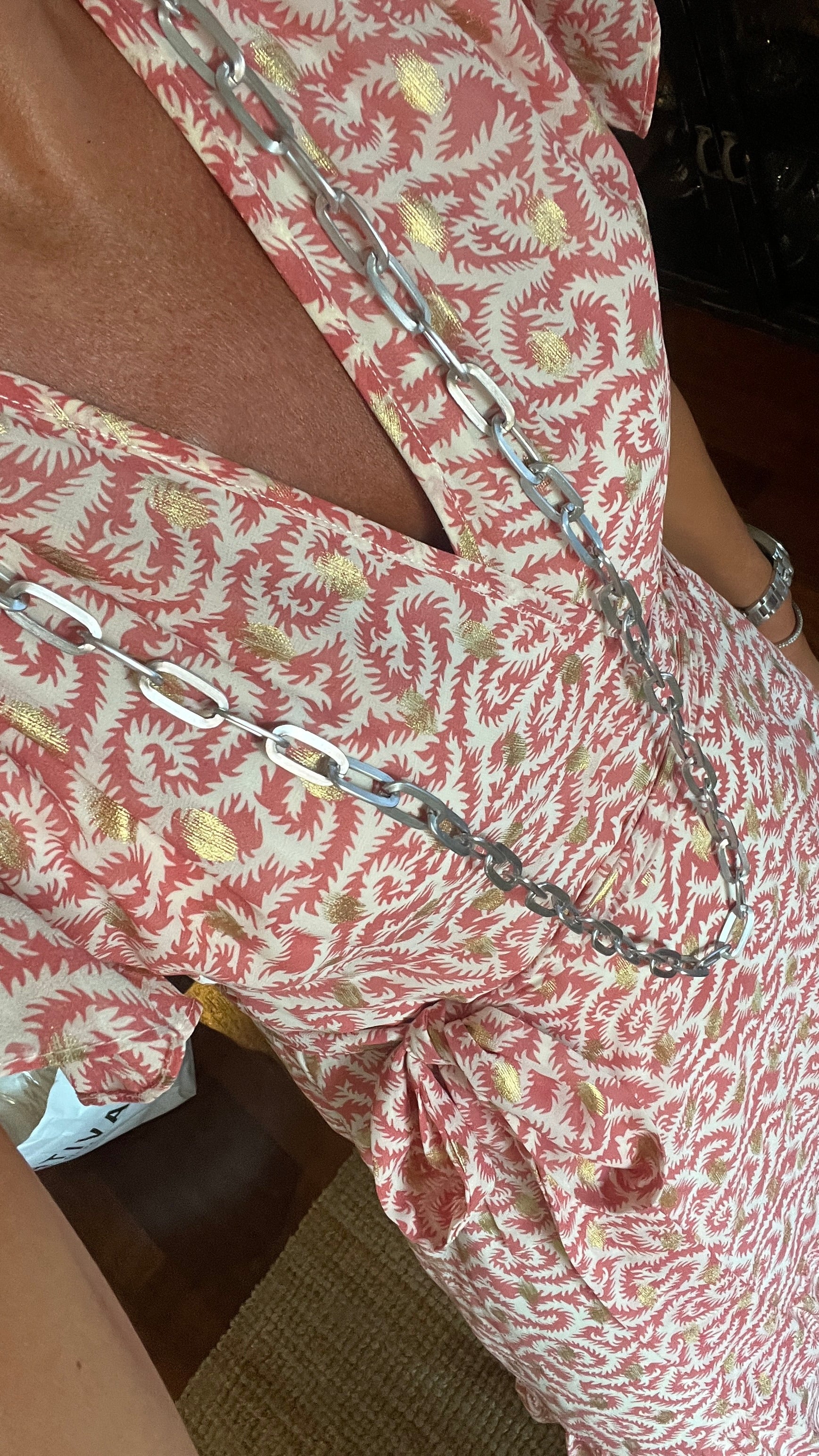 COLLAR LARGO ROUSE PLATA MATE