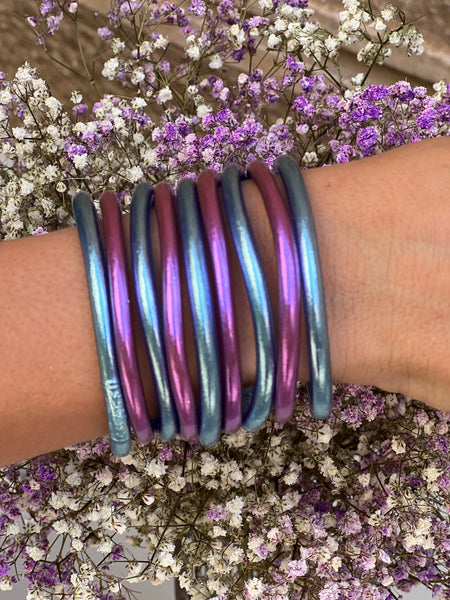 PULSERAS PAN DE ORO DE COLORES