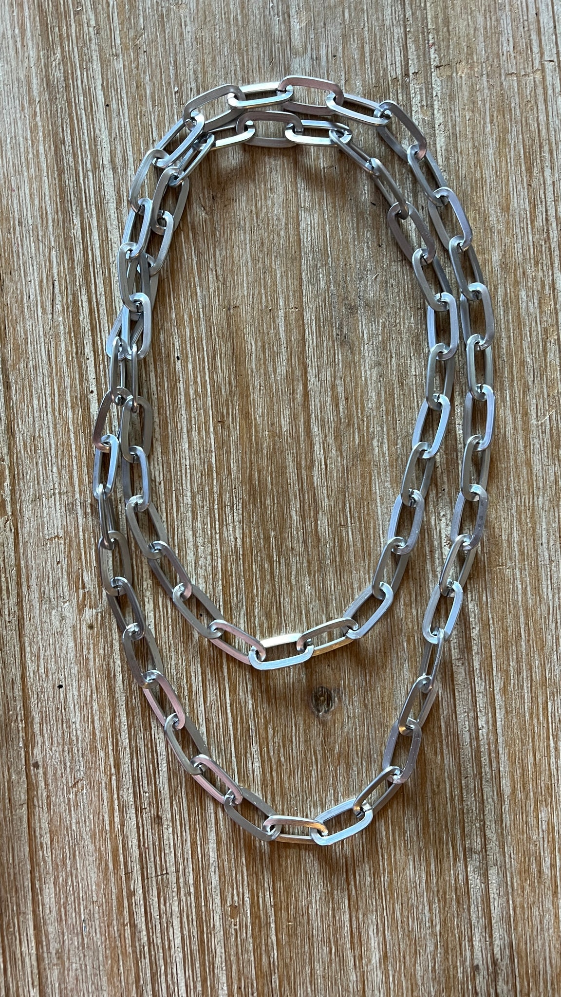 COLLAR LARGO ROUSE PLATA MATE