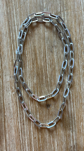 COLLAR LARGO ROUSE PLATA MATE