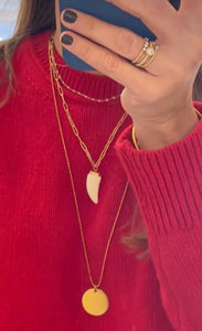 Collar chapa redonda